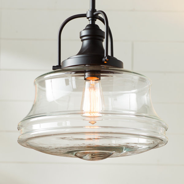 laurel foundry modern farmhouse nadine 1 light schoolhouse schoolhouse kitchen light fixtures